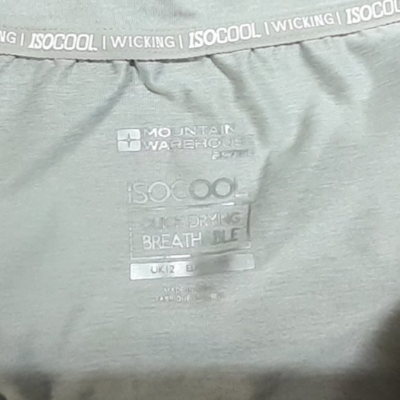 Mountain Warehouse Women's Isocool T-Shirt Gray Size 8 - Picture 3 of 3